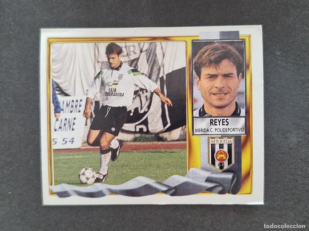 Figurine di Calcio: L3 REYES C. P. MERIDA LIGA ESTE 1995 1996 95 96 NUNCA PEGADO SIN PEGAR