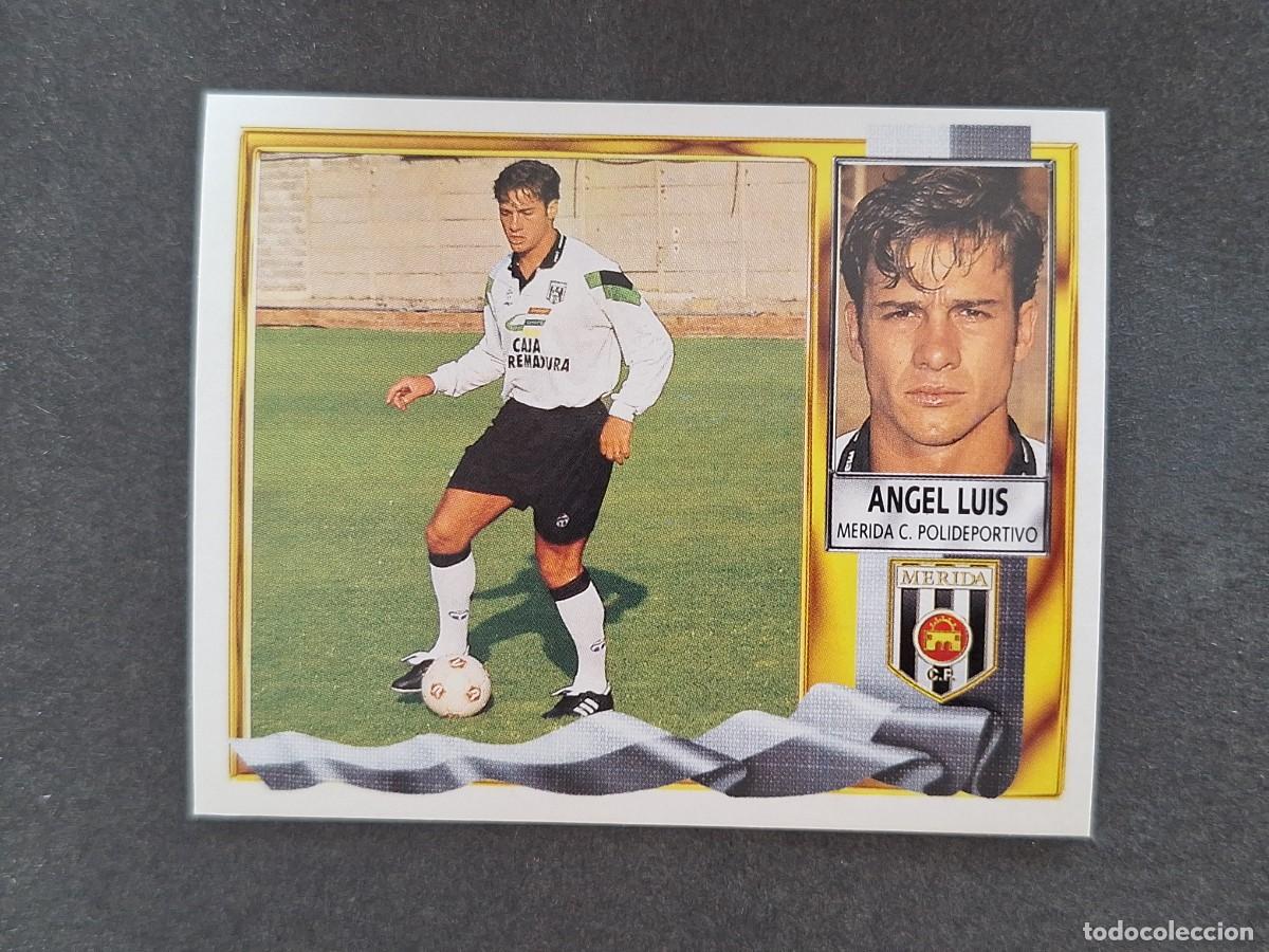 Cromos de f&uacute;tbol: L3 ANGEL LUIS C. P. MERIDA LIGA ESTE 1995 1996 95 96 NUNCA PEGADO SIN PEGAR