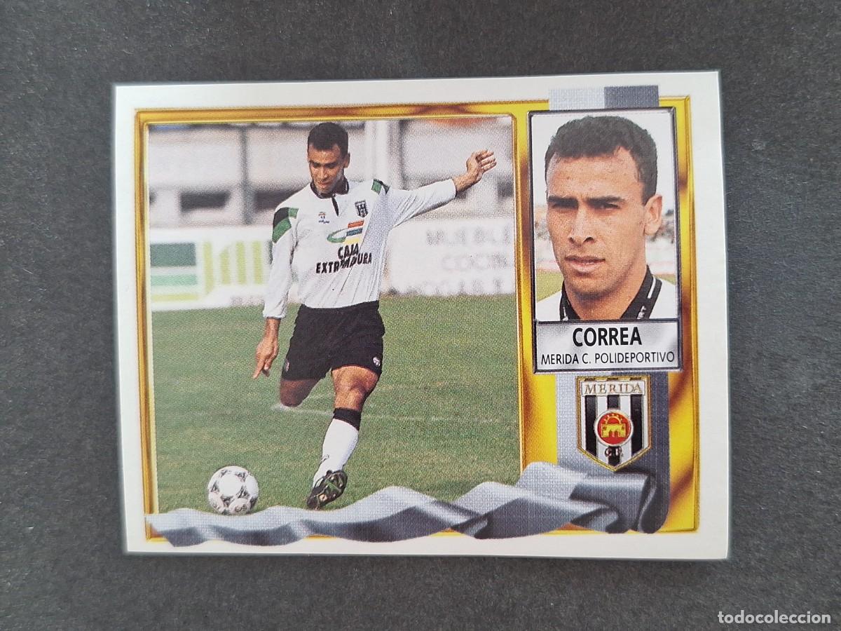Cromos de f&uacute;tbol: L3 CORREA C. P. MERIDA LIGA ESTE 1995 1996 95 96 NUNCA PEGADO SIN PEGAR