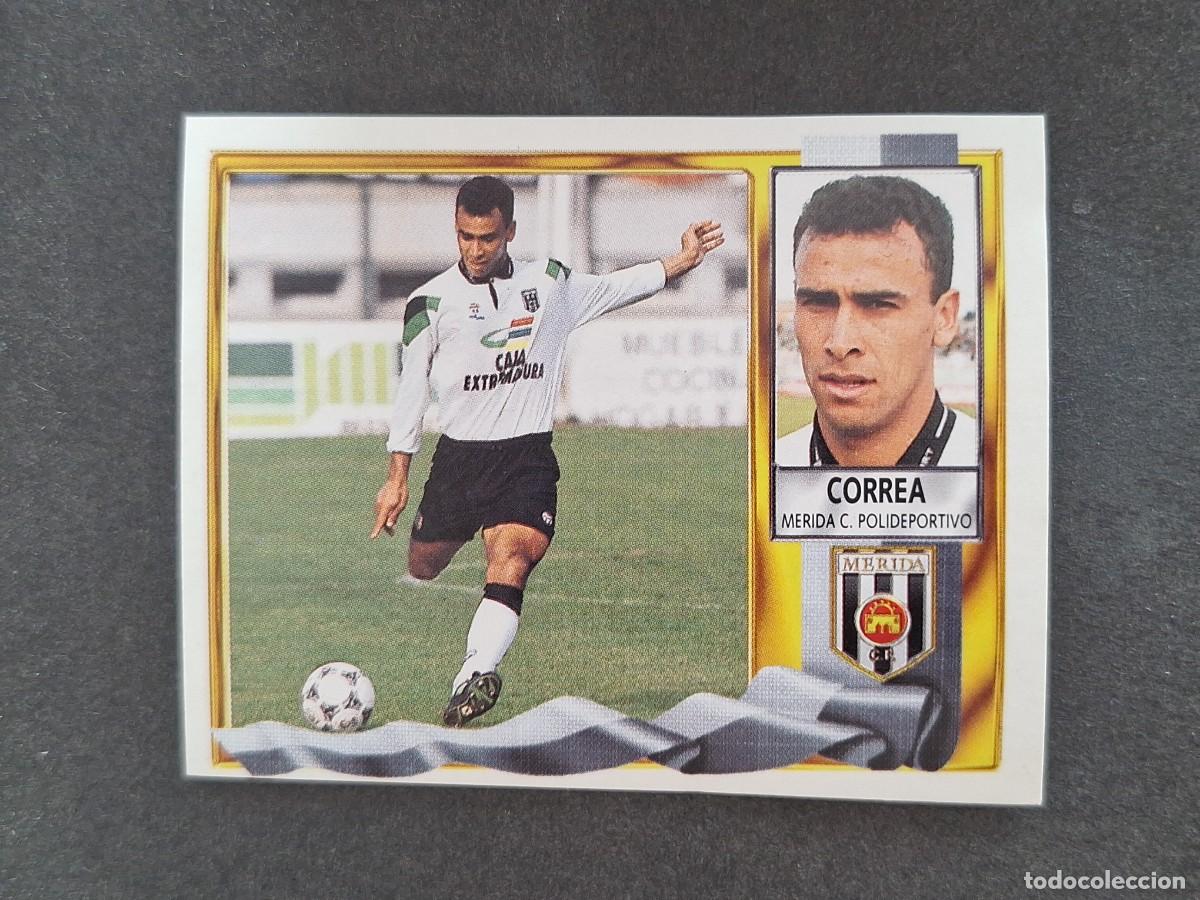 Cromos de f&uacute;tbol: L3 CORREA C. P. MERIDA LIGA ESTE 1995 1996 95 96 NUNCA PEGADO SIN PEGAR