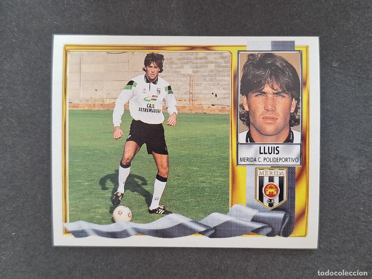 Cromos de f&uacute;tbol: L3 LLUIS C. P. MERIDA LIGA ESTE 1995 1996 95 96 NUNCA PEGADO SIN PEGAR