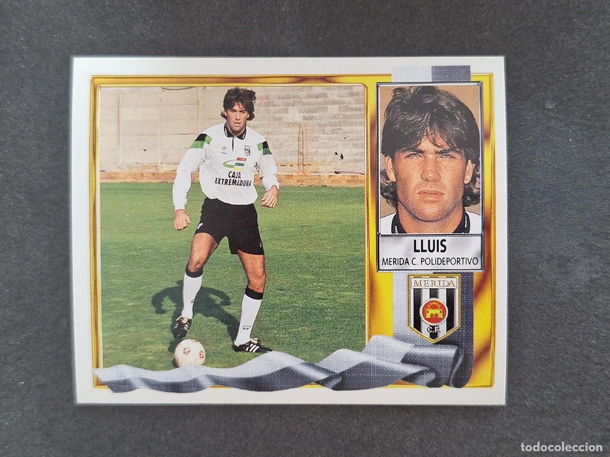 Cromos de f&uacute;tbol: L3 LLUIS C. P. MERIDA LIGA ESTE 1995 1996 95 96 NUNCA PEGADO SIN PEGAR