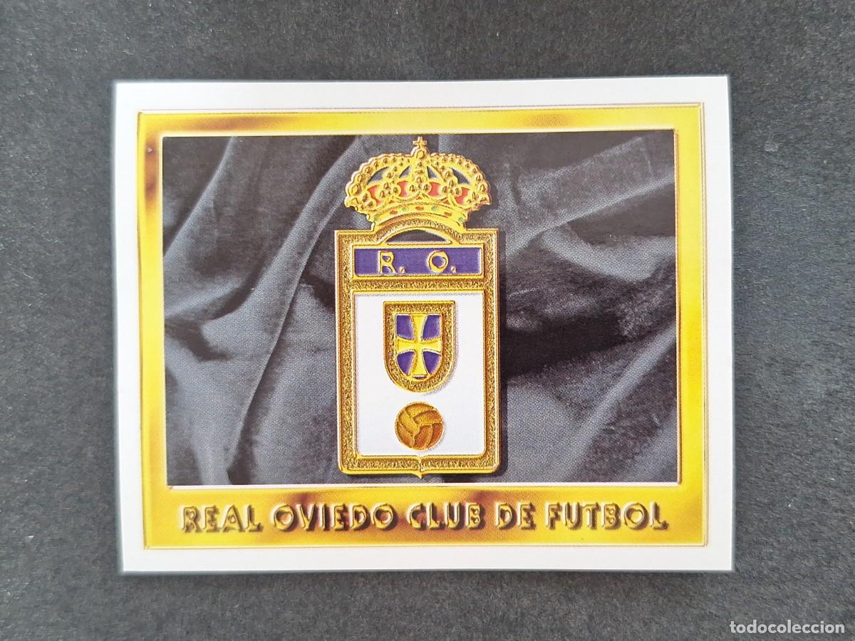 Cromos de f&uacute;tbol: L3 ESCUDO REAL OVIEDO LIGA ESTE 1995 1996 95 96 NUNCA PEGADO SIN PEGAR