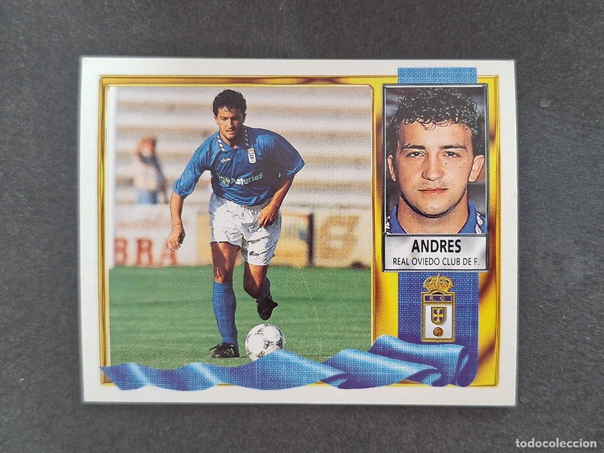 Cromos de f&uacute;tbol: L3 ANDRES REAL OVIEDO LIGA ESTE 1995 1996 95 96 NUNCA PEGADO SIN PEGAR