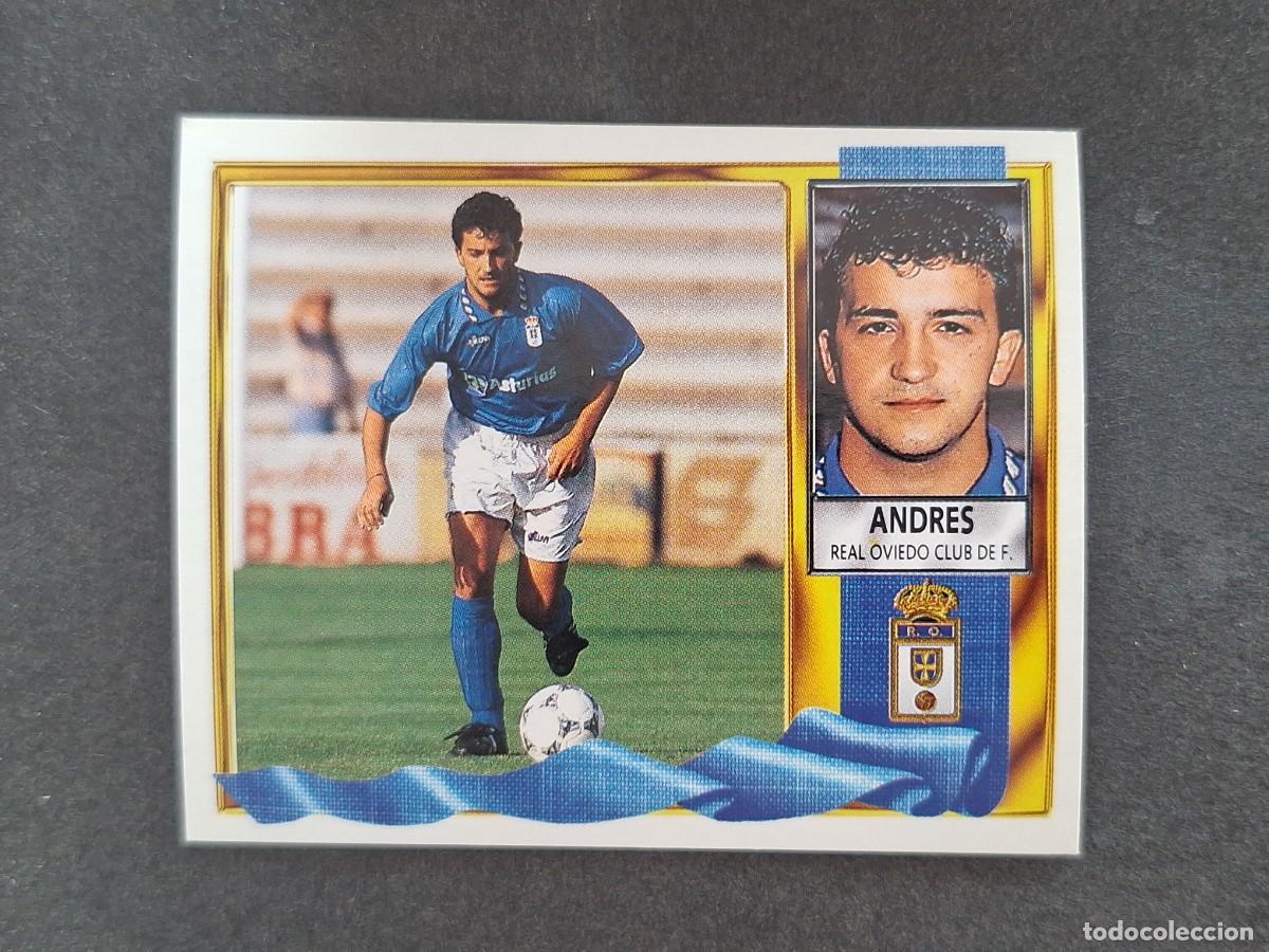 Cromos de f&uacute;tbol: L3 ANDRES REAL OVIEDO LIGA ESTE 1995 1996 95 96 NUNCA PEGADO SIN PEGAR