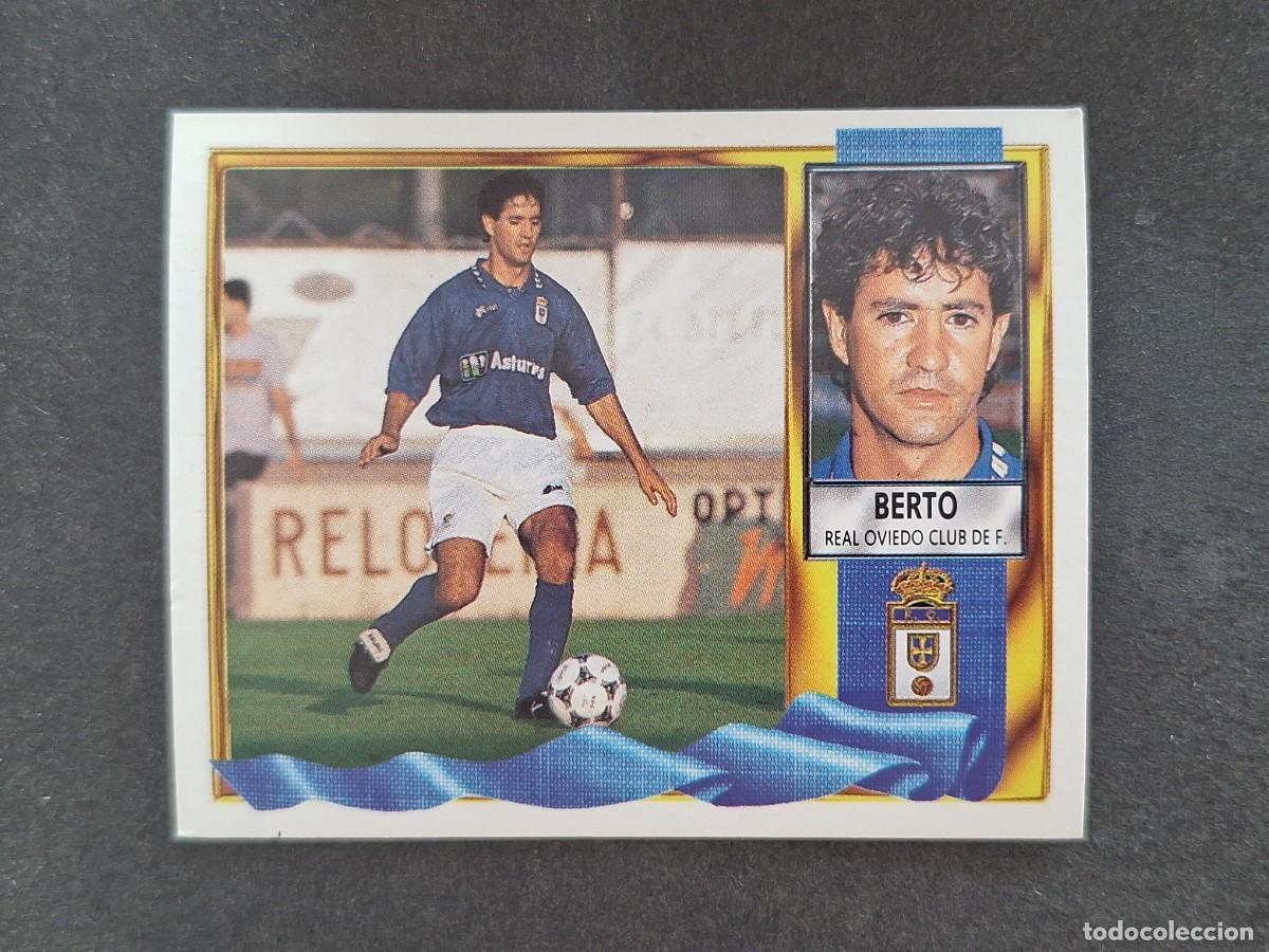 Cromos de f&uacute;tbol: L3 BERTO REAL OVIEDO LIGA ESTE 1995 1996 95 96 NUNCA PEGADO SIN PEGAR