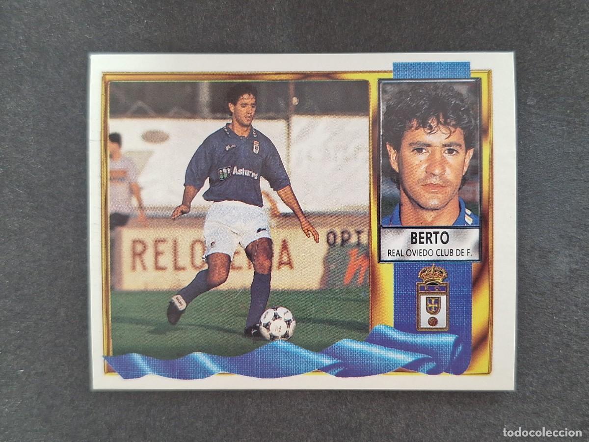Cromos de f&uacute;tbol: L3 BERTO REAL OVIEDO LIGA ESTE 1995 1996 95 96 NUNCA PEGADO SIN PEGAR