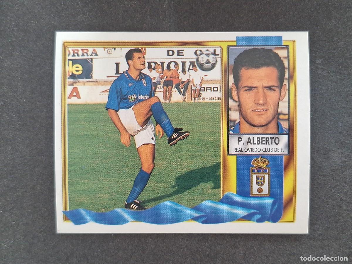 Cromos de f&uacute;tbol: L3 PEDRO ALBERTO REAL OVIEDO LIGA ESTE 1995 1996 95 96 NUNCA PEGADO SIN PEGAR