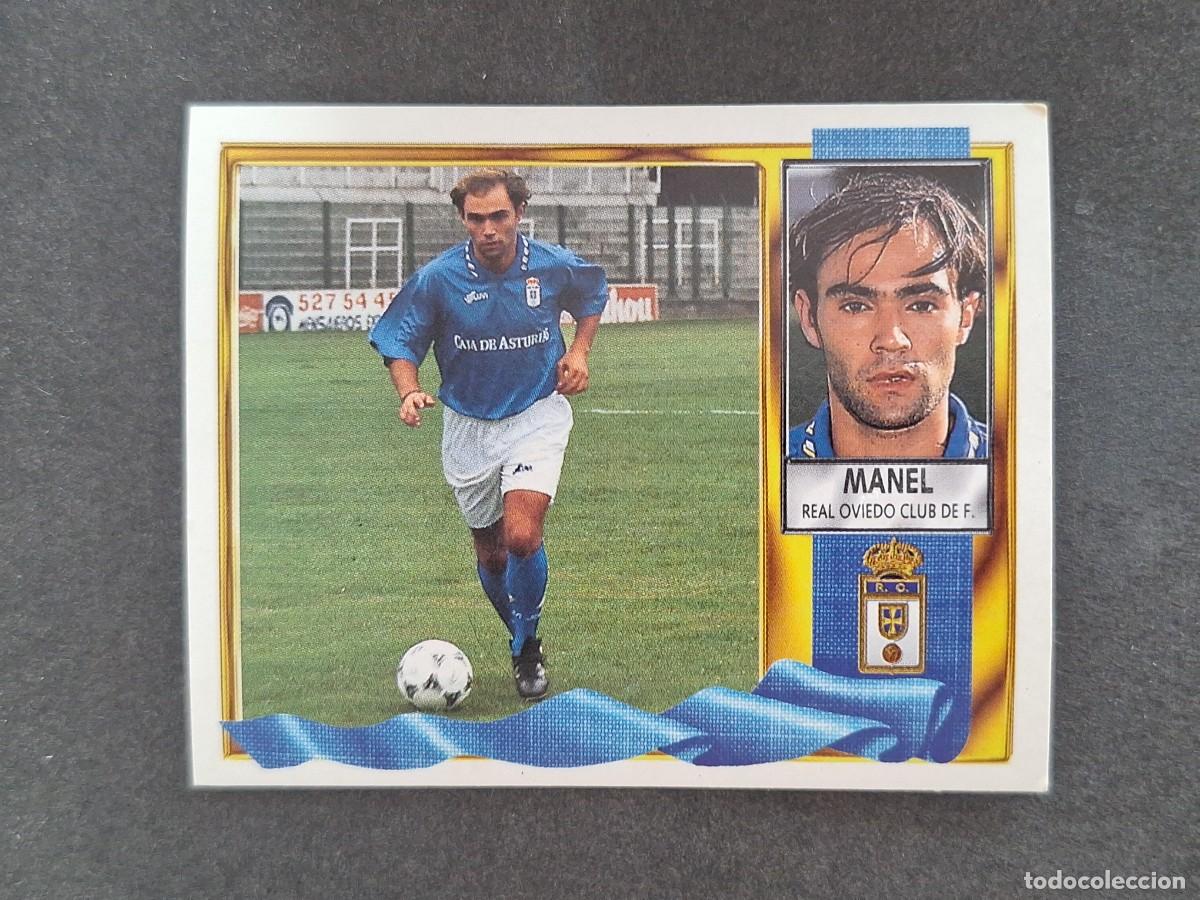 Cromos de f&uacute;tbol: L3 MANEL REAL OVIEDO LIGA ESTE 1995 1996 95 96 NUNCA PEGADO SIN PEGAR