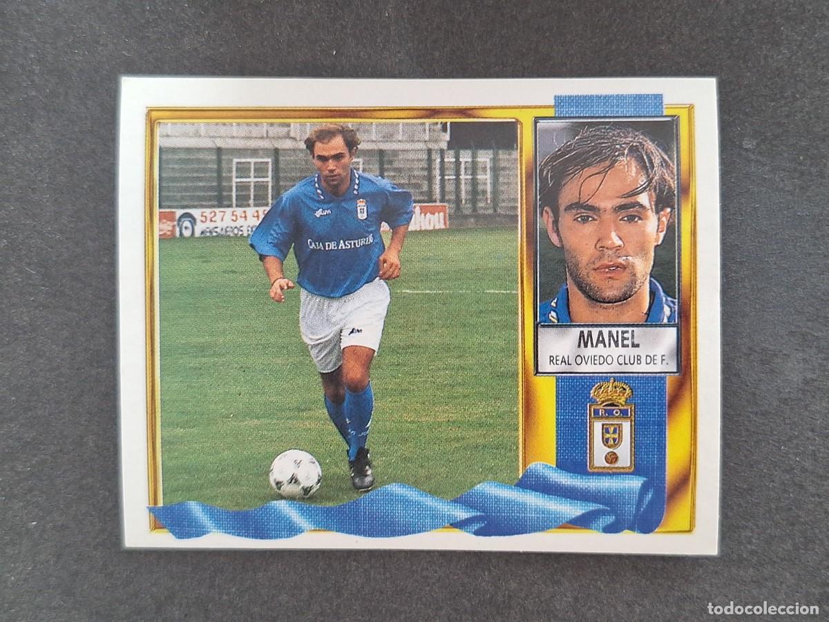 Cromos de f&uacute;tbol: L3 MANEL REAL OVIEDO LIGA ESTE 1995 1996 95 96 NUNCA PEGADO SIN PEGAR