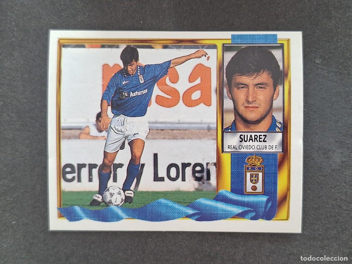 Cromos de f&uacute;tbol: L3 SUAREZ REAL OVIEDO LIGA ESTE 1995 1996 95 96 NUNCA PEGADO SIN PEGAR