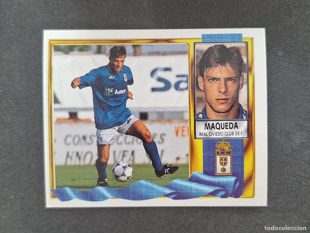 Cromos de f&uacute;tbol: L3 MAQUEDA REAL OVIEDO LIGA ESTE 1995 1996 95 96 NUNCA PEGADO SIN PEGAR