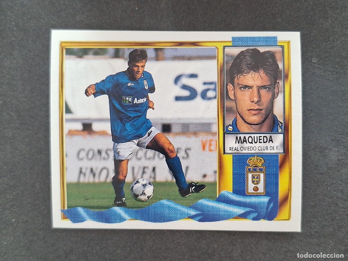 Cromos de f&uacute;tbol: L3 MAQUEDA REAL OVIEDO LIGA ESTE 1995 1996 95 96 NUNCA PEGADO SIN PEGAR