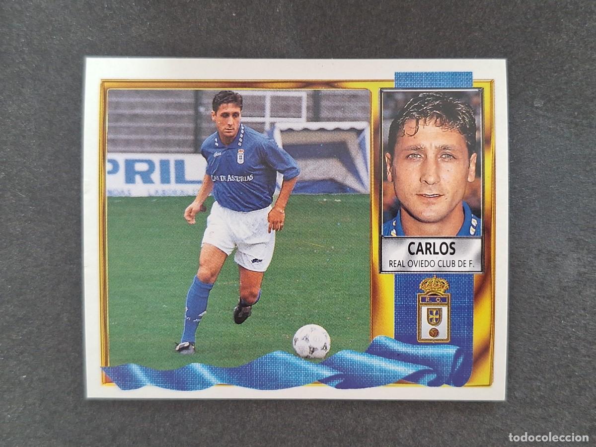 Cromos de f&uacute;tbol: L3 CARLOS REAL OVIEDO LIGA ESTE 1995 1996 95 96 NUNCA PEGADO SIN PEGAR
