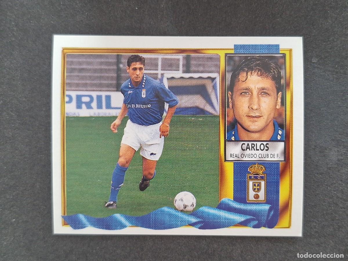 Cromos de f&uacute;tbol: L3 CARLOS REAL OVIEDO LIGA ESTE 1995 1996 95 96 NUNCA PEGADO SIN PEGAR
