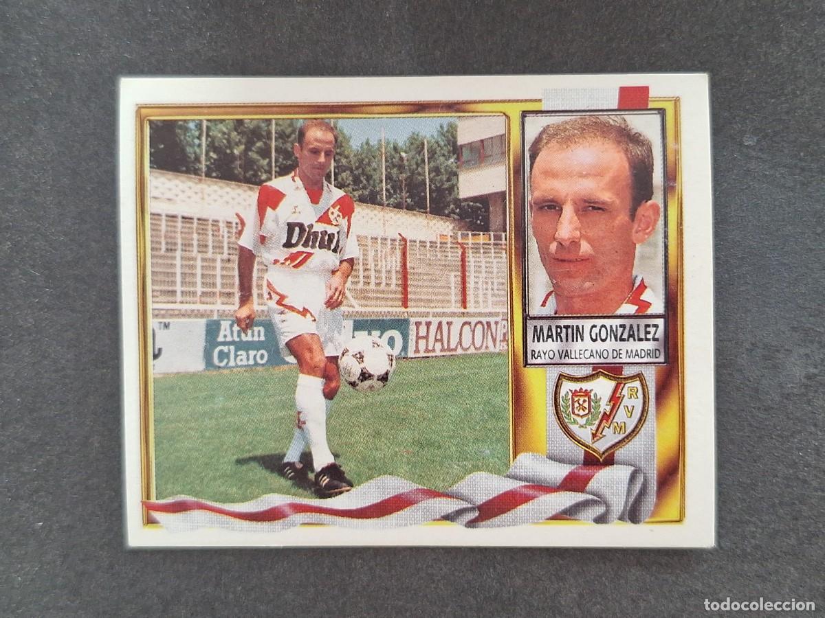 Cromos de f&uacute;tbol: L3 MARTIN GONZALEZ RAYO VALLECANO LIGA ESTE 1995 1996 95 96 NUNCA PEGADO SIN PEGAR