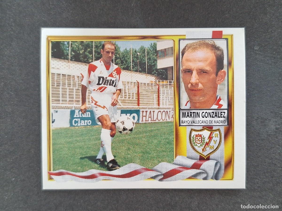 Cromos de f&uacute;tbol: L3 MARTIN GONZALEZ RAYO VALLECANO LIGA ESTE 1995 1996 95 96 NUNCA PEGADO SIN PEGAR