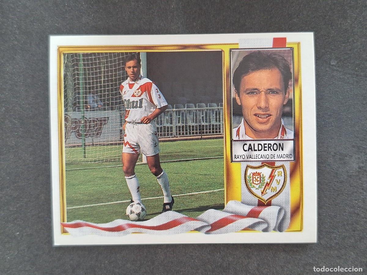 Cromos de f&uacute;tbol: L3 CALDERON RAYO VALLECANO LIGA ESTE 1995 1996 95 96 NUNCA PEGADO SIN PEGAR