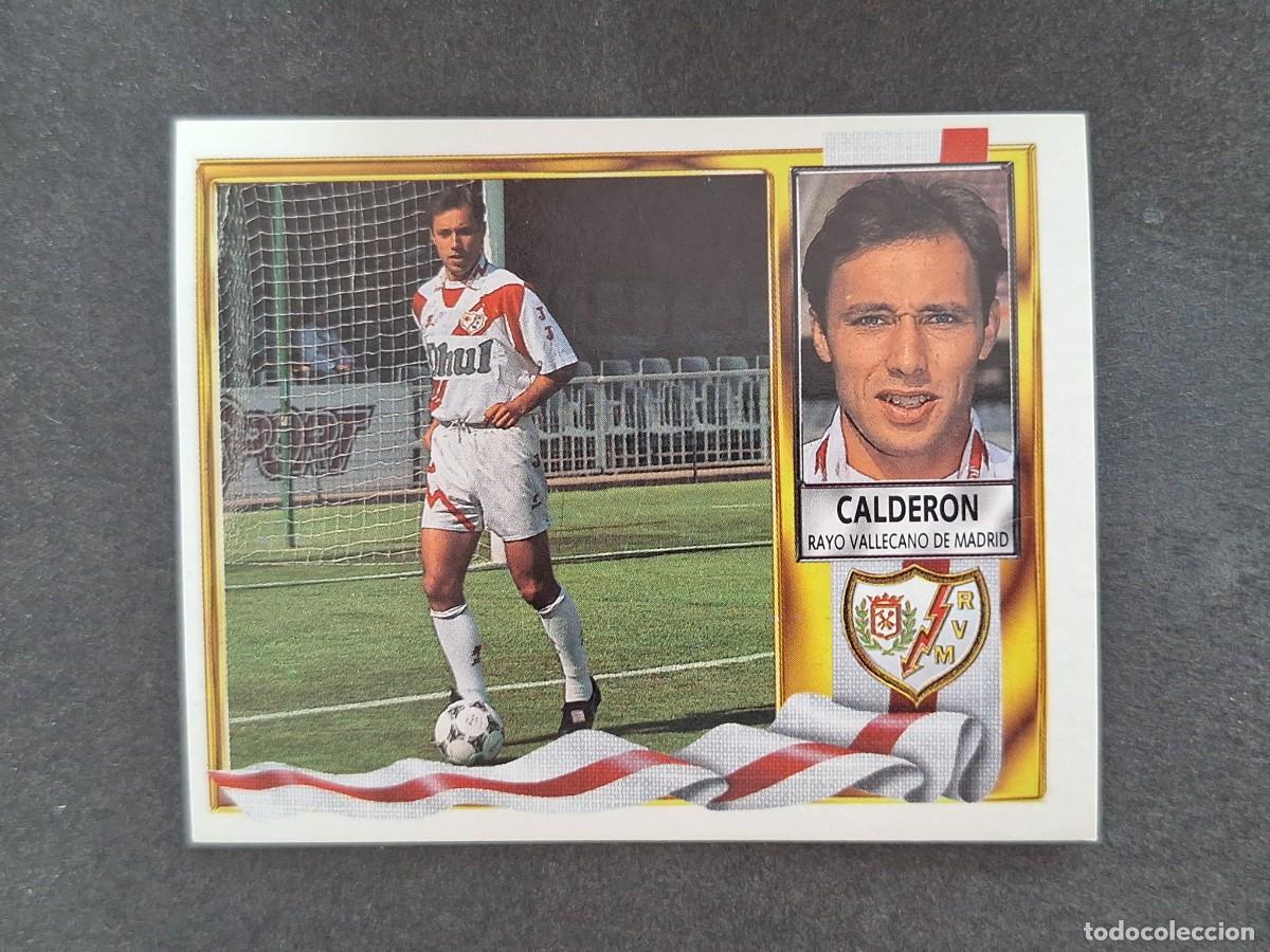 Cromos de f&uacute;tbol: L3 CALDERON RAYO VALLECANO LIGA ESTE 1995 1996 95 96 NUNCA PEGADO SIN PEGAR