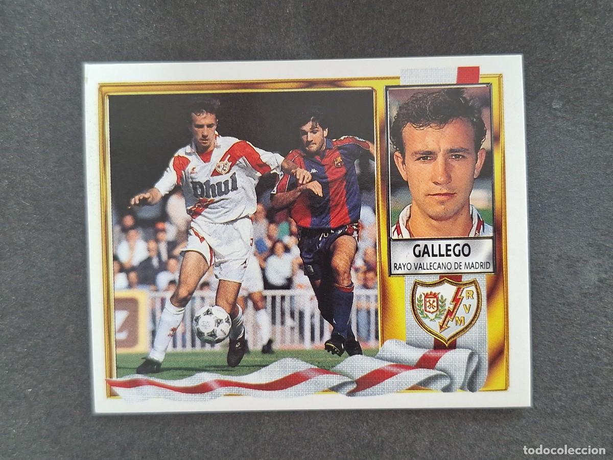 Cromos de f&uacute;tbol: L3 GALLEGO RAYO VALLECANO LIGA ESTE 1995 1996 95 96 NUNCA PEGADO SIN PEGAR