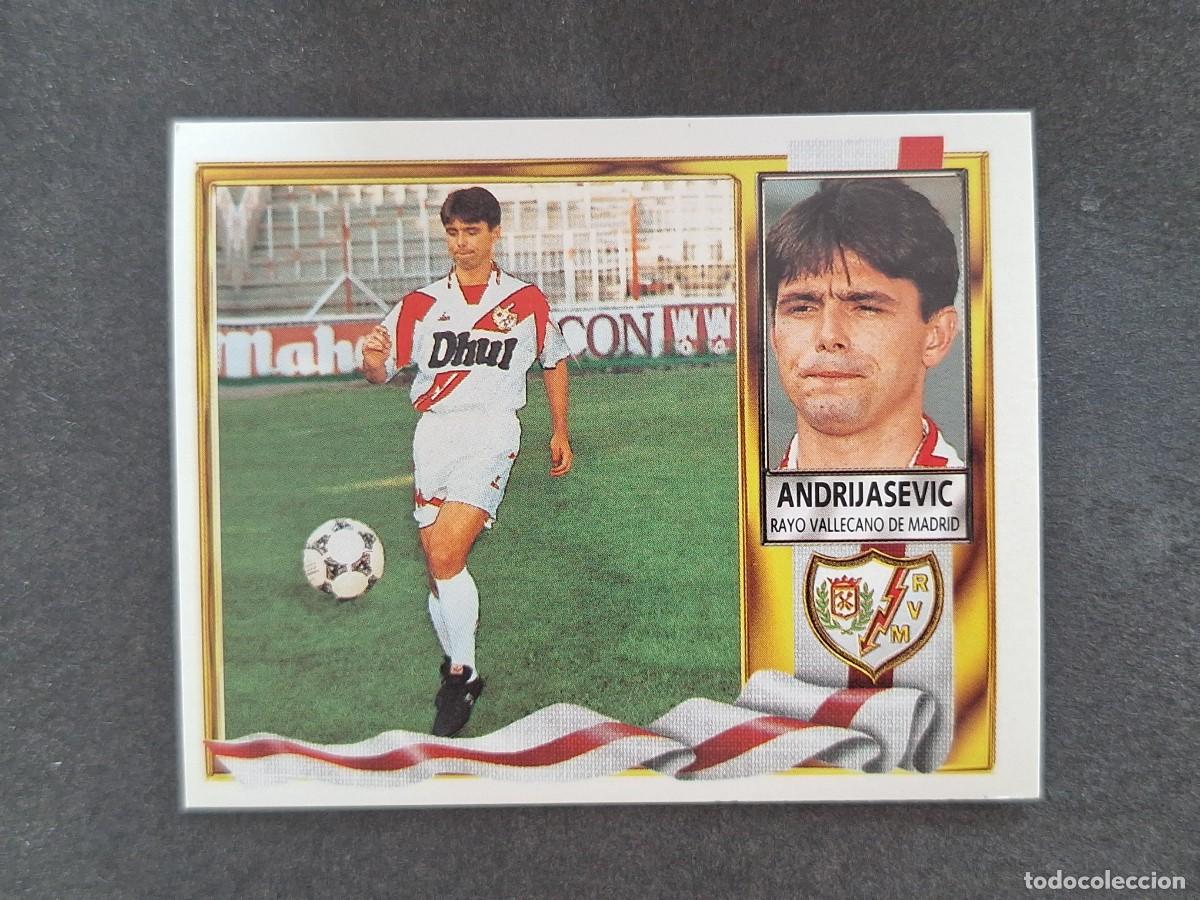 Cromos de f&uacute;tbol: L3 ANDRIJASEVIC RAYO VALLECANO LIGA ESTE 1995 1996 95 96 NUNCA PEGADO SIN PEGAR
