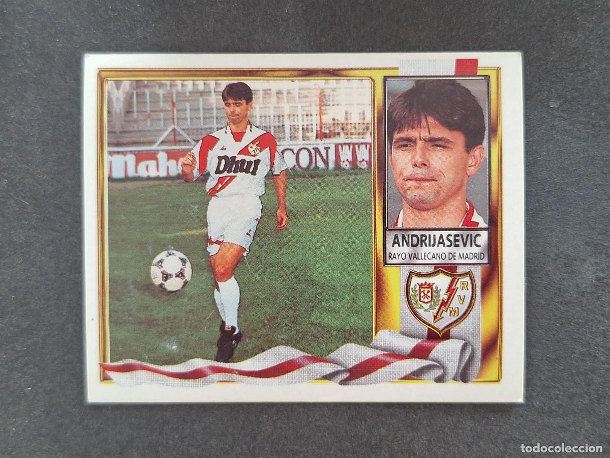 Cromos de f&uacute;tbol: L3 ANDRIJASEVIC RAYO VALLECANO LIGA ESTE 1995 1996 95 96 NUNCA PEGADO SIN PEGAR