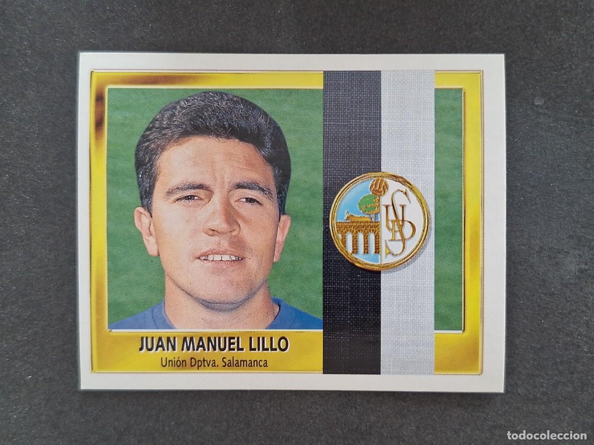 Cromos de f&uacute;tbol: L3 JUAN MANUEL LILLO ENTRENADOR U. D. SALAMANCA LIGA ESTE 1995 1996 95 96 NUNCA PEGADO SIN PEGAR