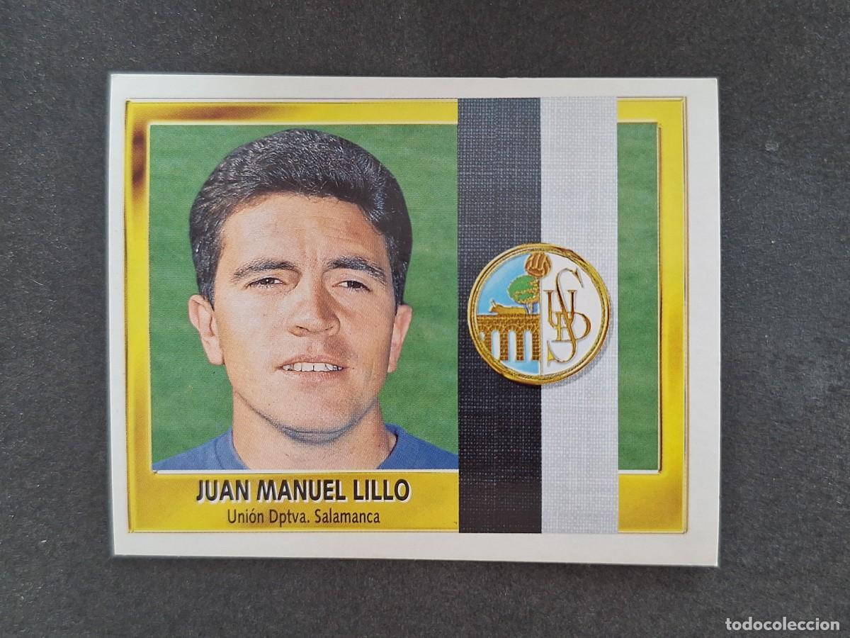 Cromos de f&uacute;tbol: L3 JUAN MANUEL LILLO ENTRENADOR U. D. SALAMANCA LIGA ESTE 1995 1996 95 96 NUNCA PEGADO SIN PEGAR