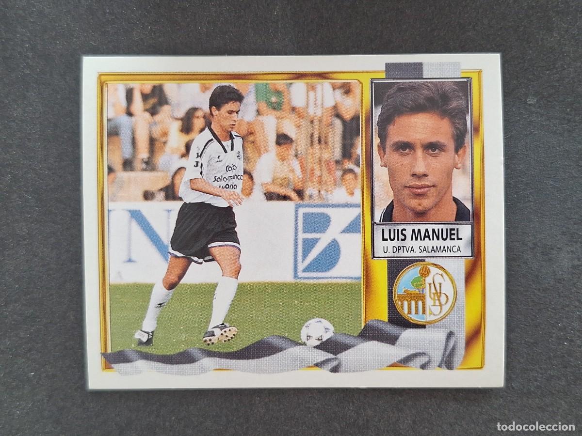 Cromos de f&uacute;tbol: L3 LUIS MANUEL U. D. SALAMANCA LIGA ESTE 1995 1996 95 96 NUNCA PEGADO SIN PEGAR