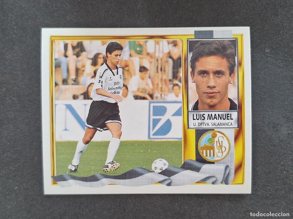 Cromos de f&uacute;tbol: L3 LUIS MANUEL U. D. SALAMANCA LIGA ESTE 1995 1996 95 96 NUNCA PEGADO SIN PEGAR