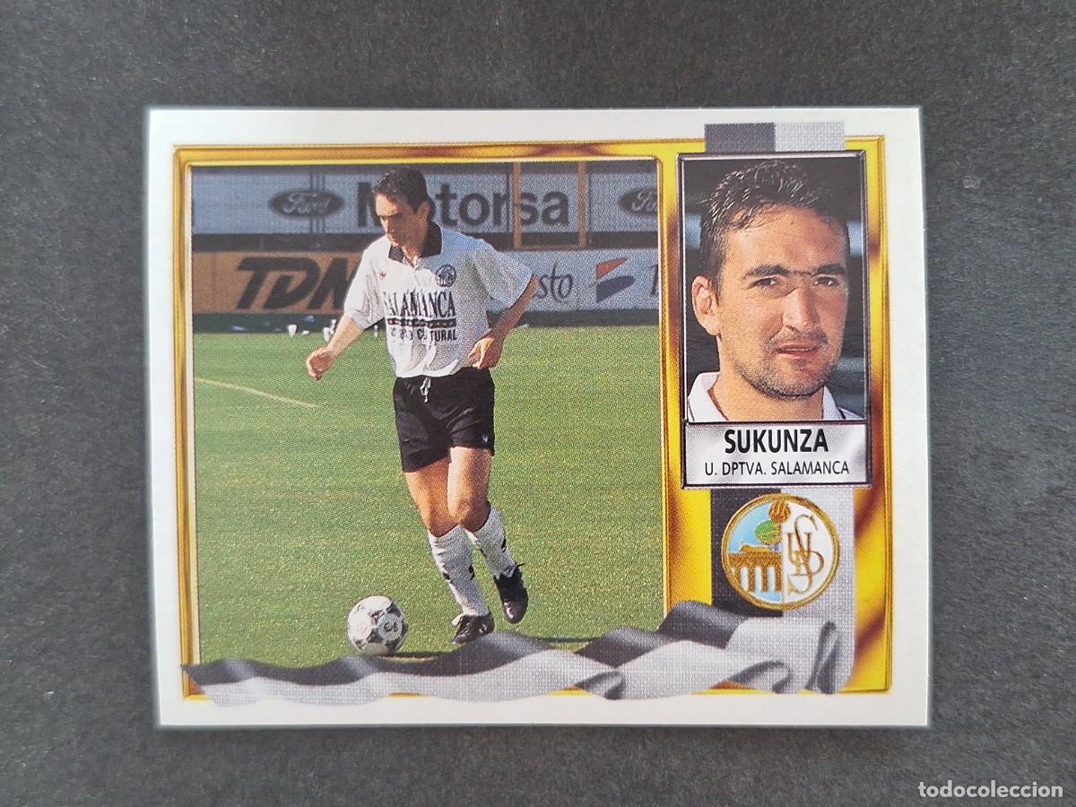 Cromos de f&uacute;tbol: L3 SUKUNZA U. D. SALAMANCA LIGA ESTE 1995 1996 95 96 NUNCA PEGADO SIN PEGAR