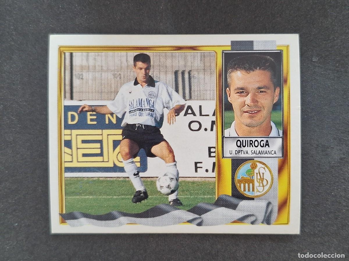 Cromos de f&uacute;tbol: L3 QUIROGA U. D. SALAMANCA LIGA ESTE 1995 1996 95 96 NUNCA PEGADO SIN PEGAR