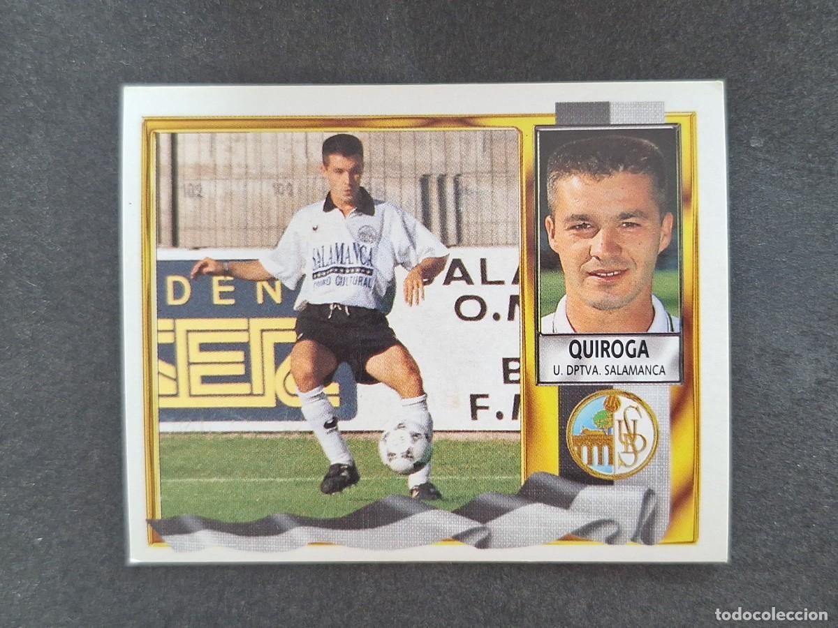 Cromos de f&uacute;tbol: L3 QUIROGA U. D. SALAMANCA LIGA ESTE 1995 1996 95 96 NUNCA PEGADO SIN PEGAR