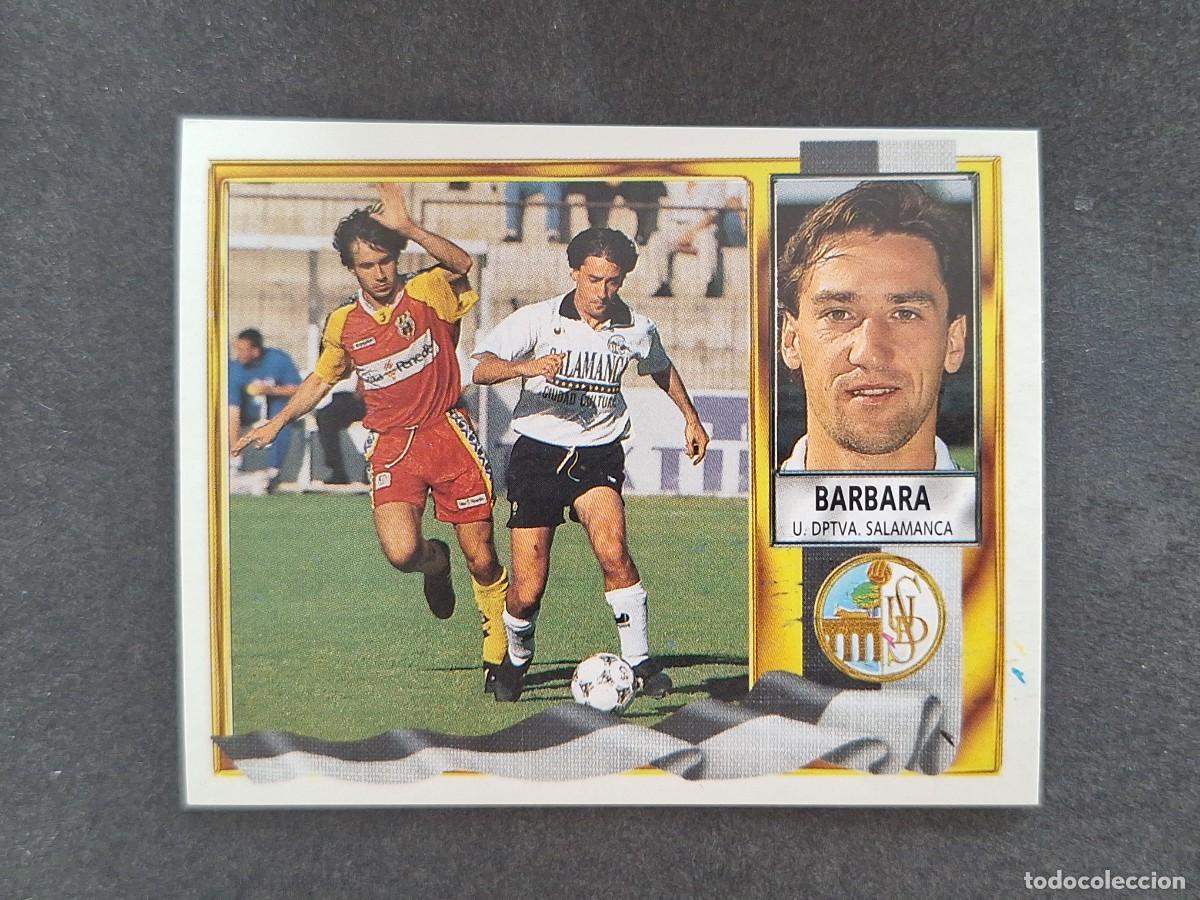 Cromos de f&uacute;tbol: L3 BARBARA U. D. SALAMANCA LIGA ESTE 1995 1996 95 96 NUNCA PEGADO SIN PEGAR