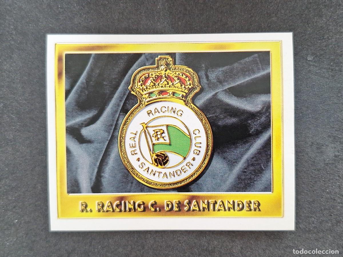 Cromos de f&uacute;tbol: L3 ESCUDO RACING DE SANTANDER LIGA ESTE 1995 1996 95 96 NUNCA PEGADO SIN PEGAR