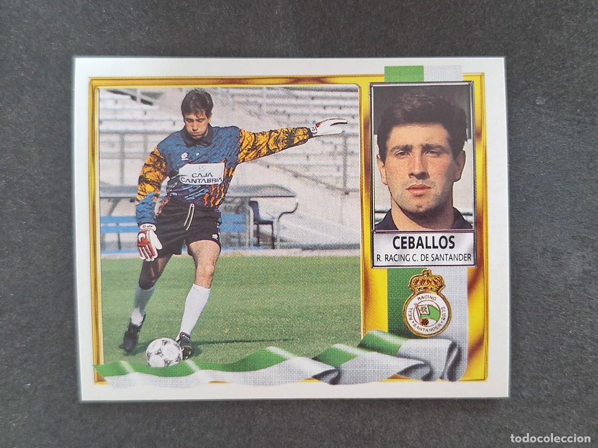 Cromos de f&uacute;tbol: L3 CEBALLOS RACING DE SANTANDER LIGA ESTE 1995 1996 95 96 NUNCA PEGADO SIN PEGAR