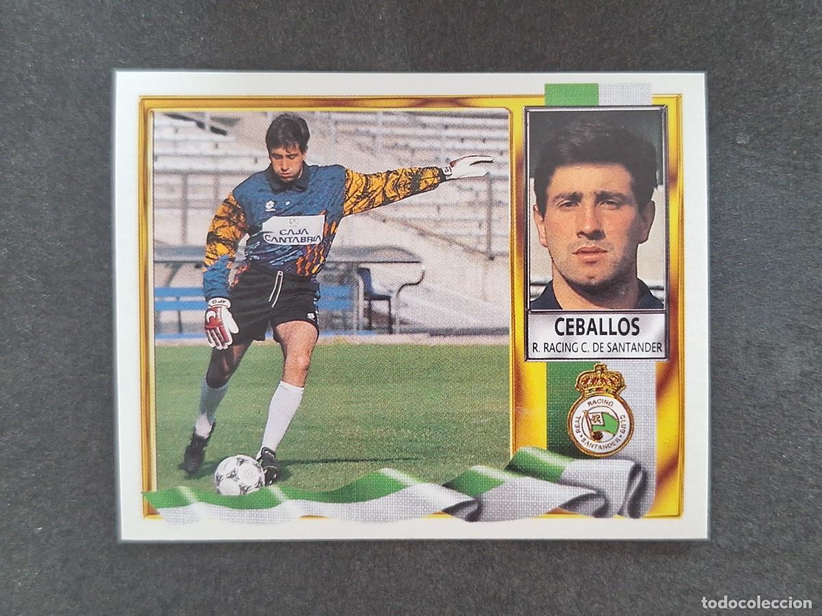 Cromos de f&uacute;tbol: L3 CEBALLOS RACING DE SANTANDER LIGA ESTE 1995 1996 95 96 NUNCA PEGADO SIN PEGAR