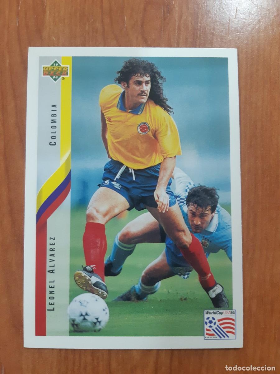 Cromos de f&uacute;tbol: N&deg;62 LEONEL ALVAREZ COLOMBIA WORLD CUP USA 94 UPPER DECK 1994