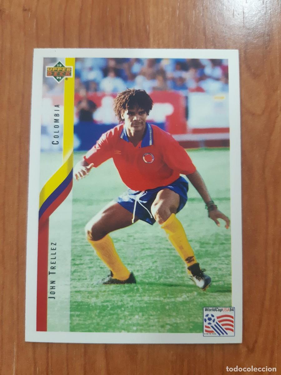 Cromos de f&uacute;tbol: N&deg;60 JOHN TRELLEZ COLOMBIA WORLD CUP USA 94 UPPER DECK 1994