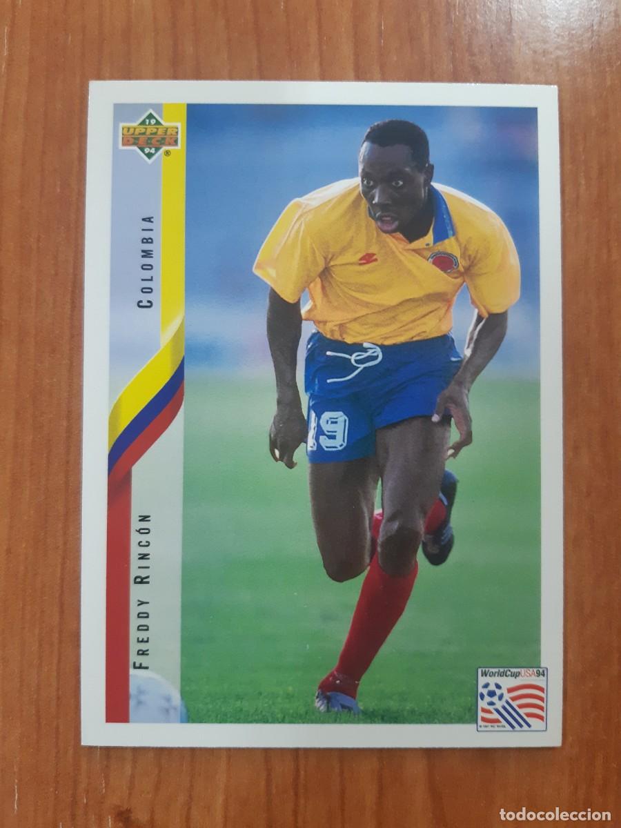 Cromos de f&uacute;tbol: N&deg;58 FREDDY RINCON COLOMBIA WORLD CUP USA 94 UPPER DECK 1994