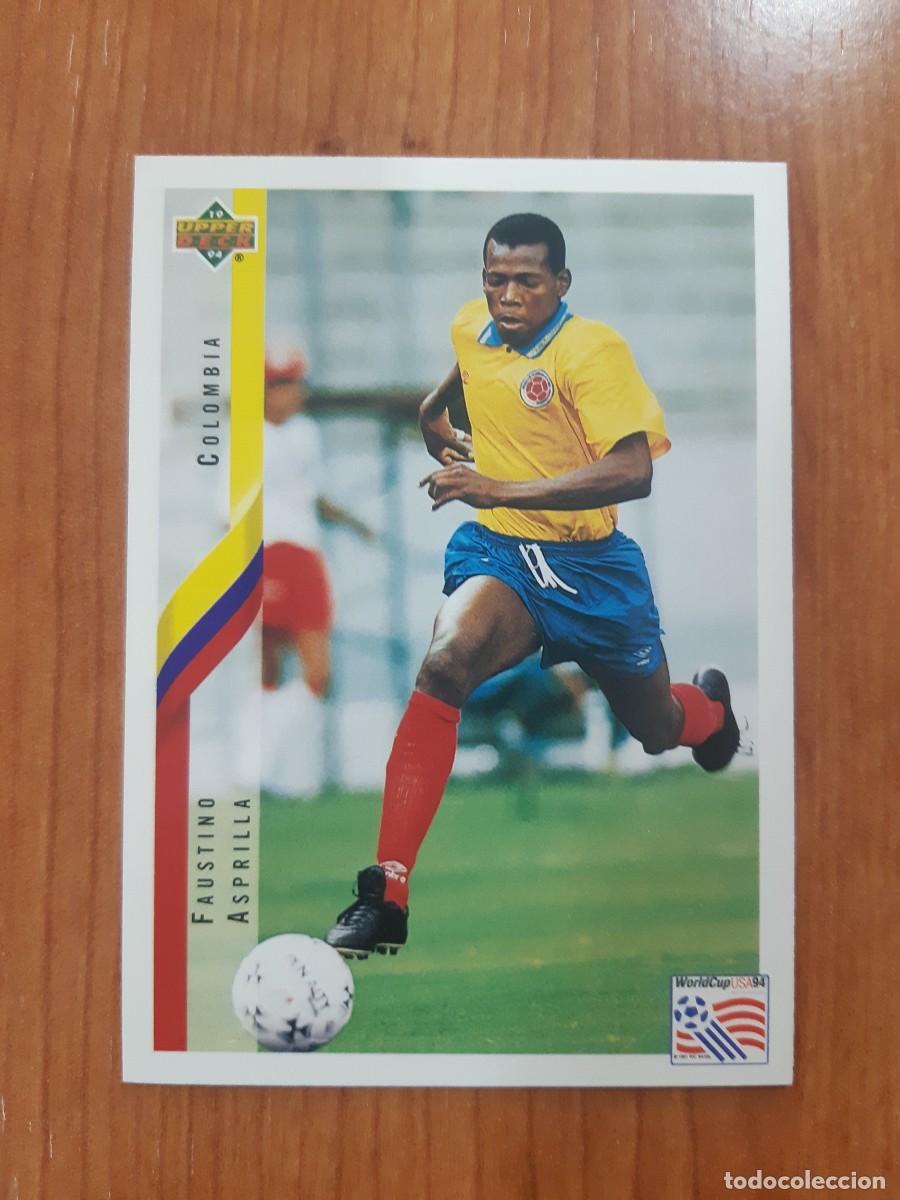 Cromos de f&uacute;tbol: N&deg;57 FAUSTINO ASPRILLA COLOMBIA WORLD CUP USA 94 UPPER DECK 1994