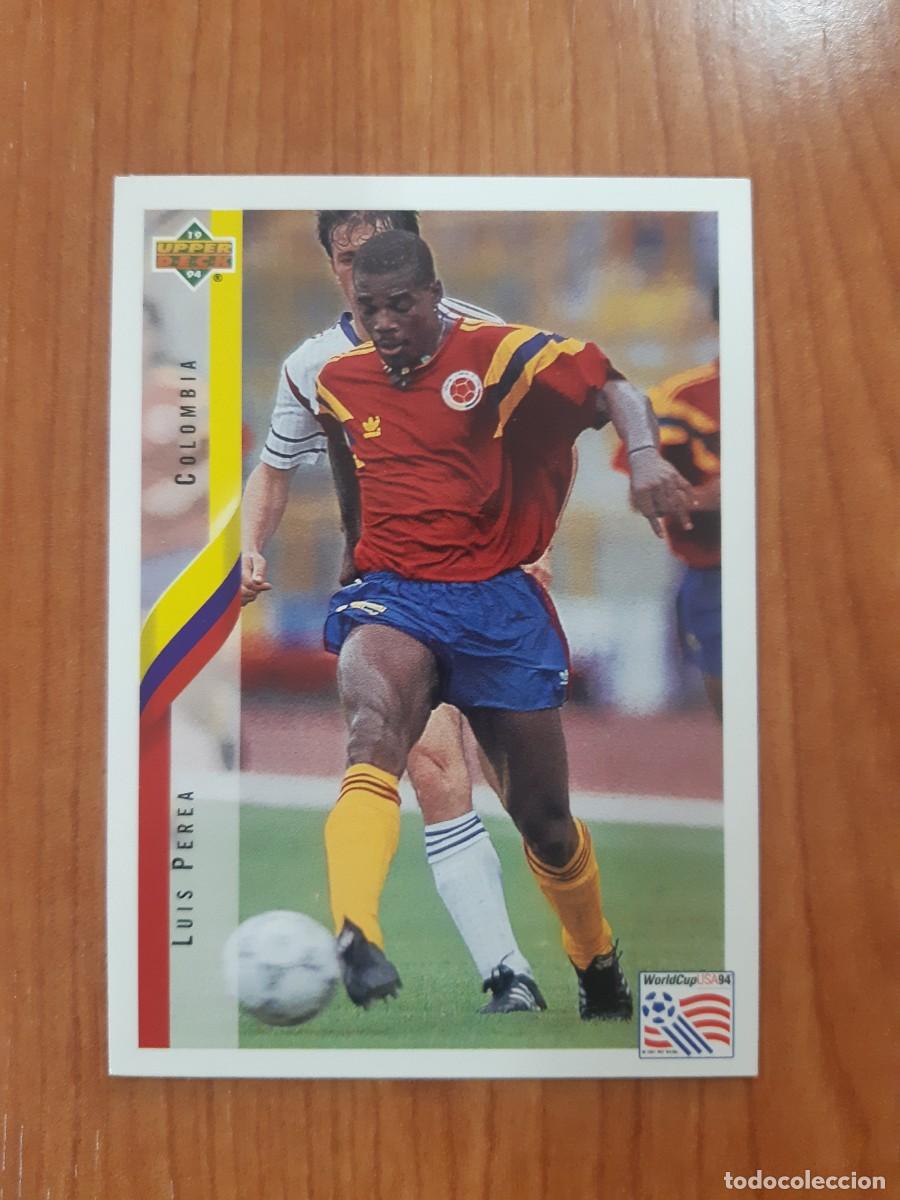 Cromos de f&uacute;tbol: N&deg;56 LUIS PEREA COLOMBIA WORLD CUP USA 94 UPPER DECK 1994