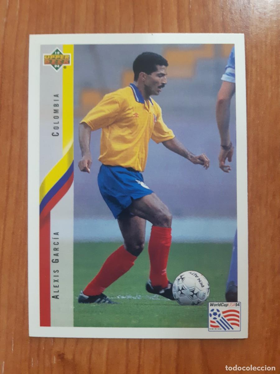 Cromos de f&uacute;tbol: N&deg;52 ALEXIS GARC&Iacute;A COLOMBIA WORLD CUP USA 94 UPPER DECK 1994