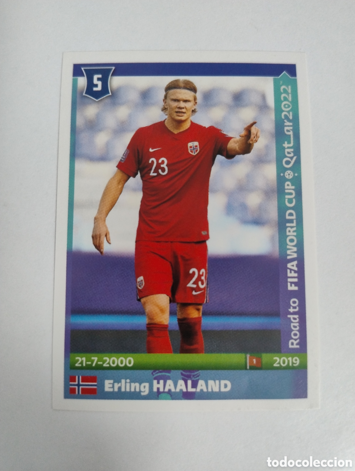 Cromos de f&uacute;tbol: 358 - Haaland - Noruega - Road to World Cup 2022