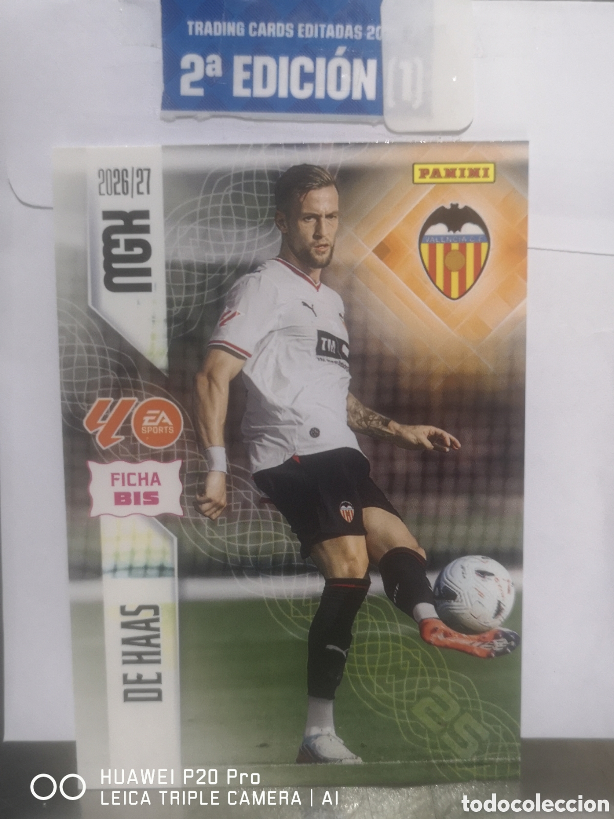 Cromos de f&uacute;tbol: MEGACRACKS 2026 2027 2026 27 DE HAAS - BIS 350 - VALENCIA