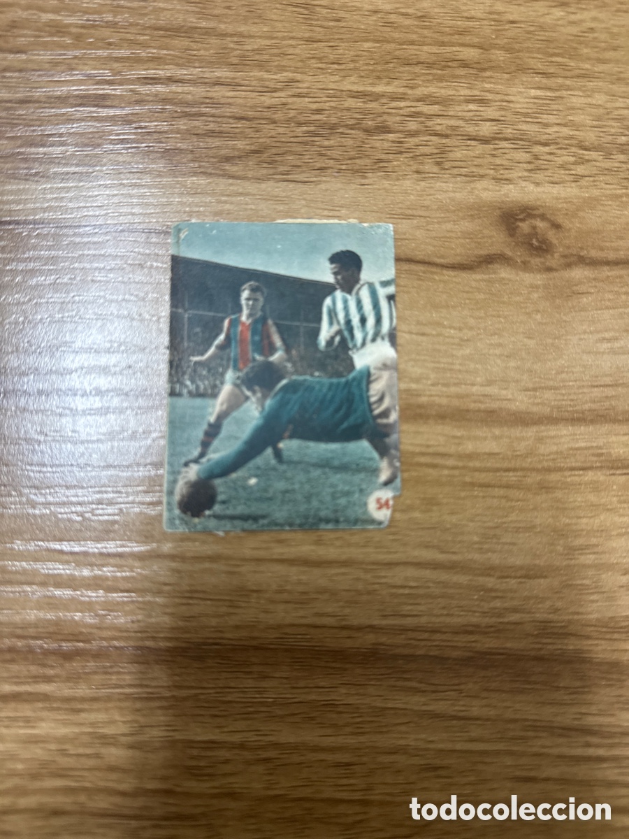 Cromos de f&uacute;tbol: 1953 KUBALA FC BARCELONA N&ordm; 54 FHER ESCENAS DEPORTIVAS DESPEGADO