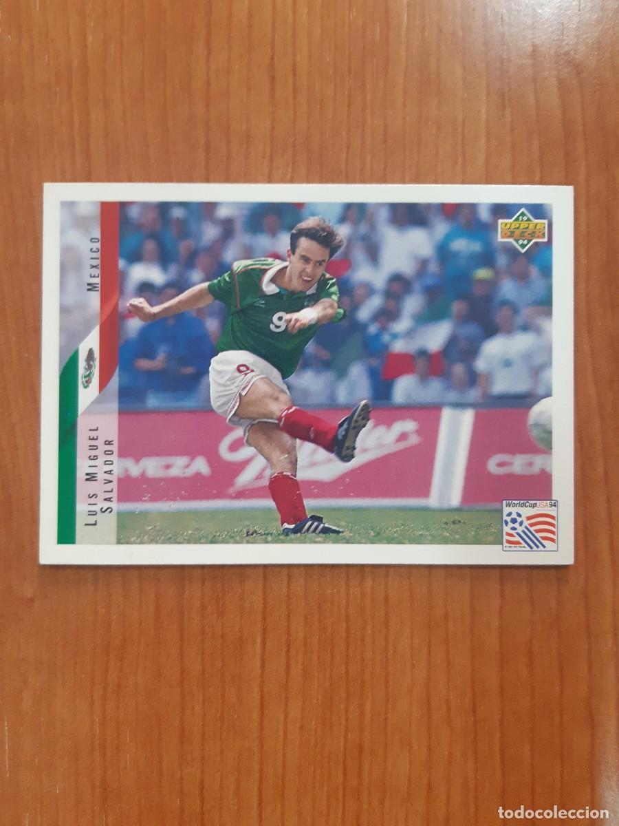 Cromos de f&uacute;tbol: N&deg;42 LUIS MIGUEL SALVADOR MEXICO WORLD CUP USA 94 UPPER DECK 1994
