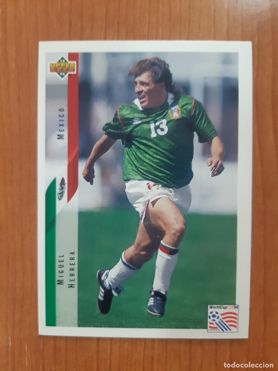 Cromos de f&uacute;tbol: N&deg;35 MIGUEL HERRERA MEXICO WORLD CUP USA 94 UPPER DECK 1994