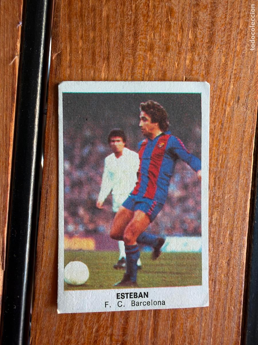 Cromos de f&uacute;tbol: Cromos Cano f&uacute;tbol 84 Esteban Barcelona sin pegar