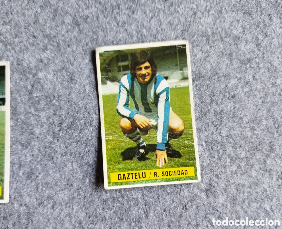 Cromos de f&uacute;tbol: SIN PEGAR GAZTELU REAL SOCIEDAD 74 75 1974 1975 EDICIONES ESTE CROMO NUEVO NUNCA PEGADO